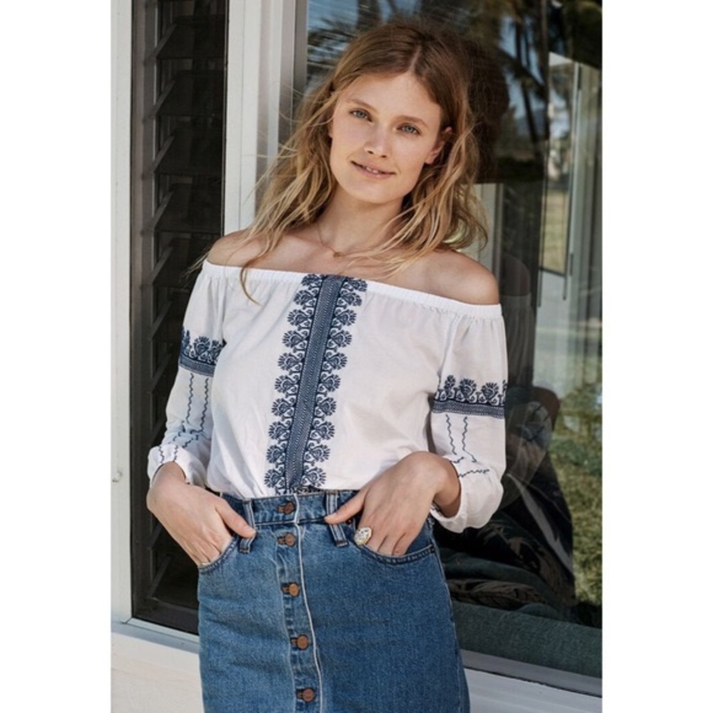 Madewell Folktale Off-the-Shoulder Top